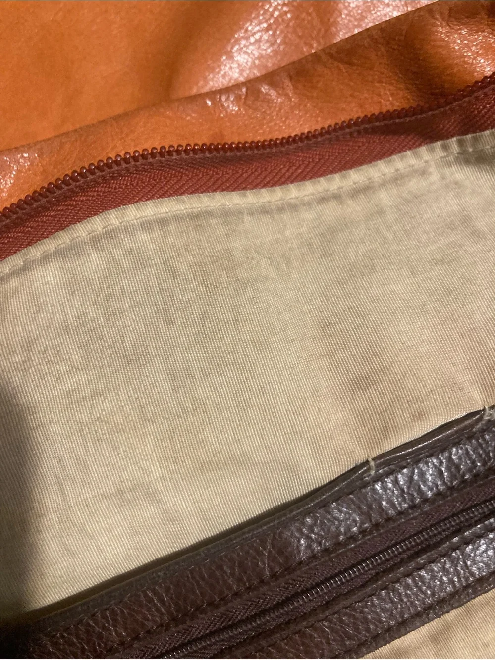 Ellington Rustic Cognac Leather Shoulder Tote